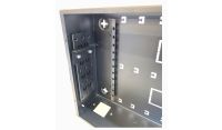 Universal Adjustable Enclosure - 2x 22 Way Module Dins / 2u Wall Box-350 Style - Black