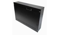 2U 19 inch Vertical Wall Mount Network Enclosure-Cabinet, Black