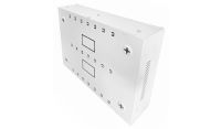 2U 19" Adjustable Low Profile Vertical Mount - Wall Mount Network / Server Cabinet 400 Style - White