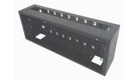 1x 22 Way Module Dins or 2u Wall Box-Universal Adjustable Enclosure - 200 Style - Black