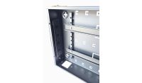 Universal 350 Style Cab - 2 way DIN  (2x 22 Module Dins) / 1u Wall Cabinet-350 Style - Black