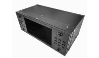 4U 19 inch Perforated Data Cabinet Rack / Patching Network Cabinet 300mm Deep Black
