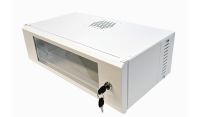 3U 19 inch Small Data Rack / Desktop / Patching Network Cabinet 300mm Deep - White