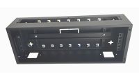 1x 22 Way Module Dins or 2u Wall Box-Universal Adjustable Enclosure - 200 Style - Black