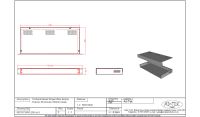 1U Rack Mount Project Box Empty Chassis Enclosure 200mm Deep
