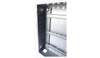 Universal Adjustable Enclosure - 3x 22 Way Module Dins / 2u Wall Box - 600 Style - Black