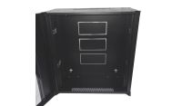 12U 19 inch Data Cabinet Rack / Patching Network Cabinet 300mm Deep Black