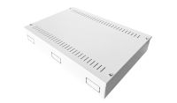 1U 19 inch Vertical Wall Mount Network Enclosure-Cabinet, White
