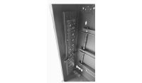 4U 19" Adjustable Low Profile Vertical Mount - Wall Mount Network / Server Cabinet 800mm Deep-Black