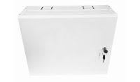 3U 19 Low Profile Vertical Wall Mount Network Cabinet 400 Style, White