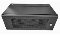 4U 19 inch Perforated Data Cabinet Rack / Patching Network Cabinet 300mm Deep Black