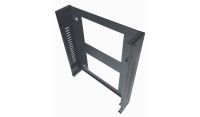 2U 19 inch Slimline Vertical Mount Network Wall Mount Cabinet 600 Deep - Black