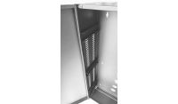 2U 19" Low Profile Vertical Mount - Wall Mount Network / Server Cabinet 1000mm Deep - Black