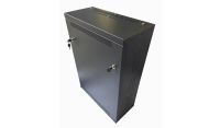4U 19" Adjustable Low Profile Vertical Mount - Wall Mount Network / Server Cabinet 800mm Deep-Black