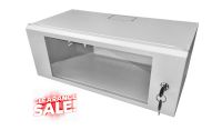 4U 19 inch Data Cabinet Rack / Patching Network Cabinet 375mm Deep Grey