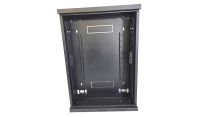 2u 19 inch or DIN Adjustable Vertical Mount / 2x 22 Way Module Dins Universal Wall Mount Enclosure-Wall Box-Cabinet - 800 Style - Black