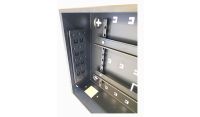Universal Adjustable Enclosure - 2x 22 Way Module Dins / 2u Wall Box-350 Style - Black