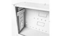 4U 19" Adjustable Low Profile Vertical Mount - Wall Mount Network / Server Cabinet - 400mm Deep-White
