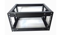 4u 4 Post Open Frame Rack - 19 inch - 400mm Deep - Black