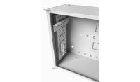 4U 19" Adjustable Low Profile Vertical Mount - Wall Mount Network / Server Cabinet - 400 Style - Grey