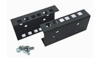 2u 19 inch Internal Rails to suit 2u 800 Style Cabinets-Black-Set of 2