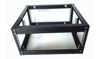 4u 4 Post Open Frame Rack - 19 inch - 400mm Deep - Black
