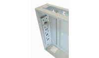 Universal 350 Style Cab - 2 way DIN  (2x 22 Module Dins) / 1u Wall Cabinet-350 Style - Grey