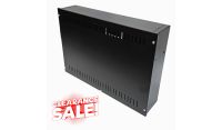 2U 19 inch Vertical Wall Mount Network Enclosure-Cabinet, Black