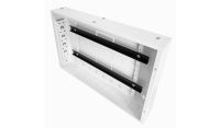 Universal 350 Style Cab - 2 way DIN  (2x 22 Module Dins) / 1u Wall Cabinet-350 Style - White