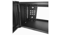 4U 19 inch Perforated Data Cabinet Rack / Patching Network Cabinet 300mm Deep Black