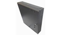 1U 19" Low Profile Vertical Mount - Wall Mount Network / Server Cabinet 600mm Deep - Black