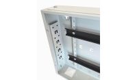 Universal 350 Style Cab - 2 way DIN  (2x 22 Module Dins) / 1u Wall Cabinet-350 Style - Grey