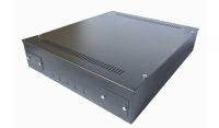 Universal Adjustable Enclosure - 3x 22 Way Module Dins / 2u Wall Box - 600 Style - Black