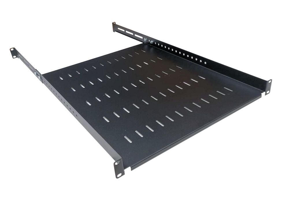 Ad Tek Products 1U 19 inch Adjustable Rack Mount Shelf 550mm to 800mm ...