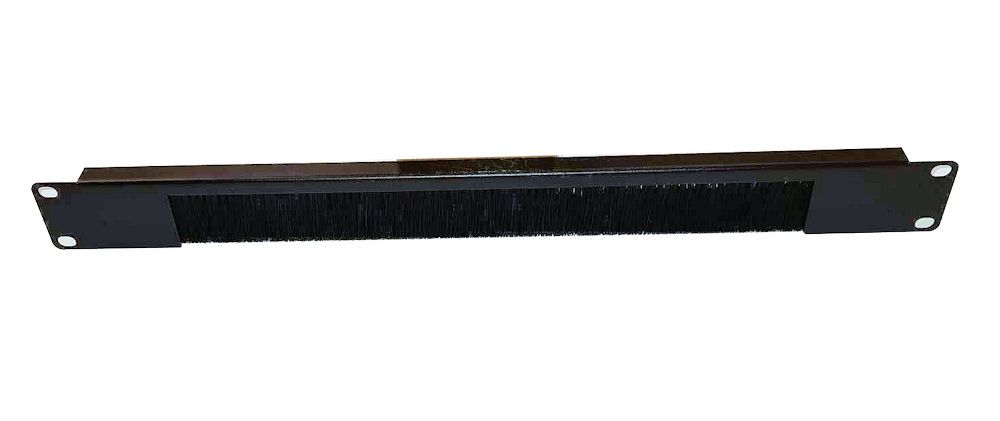 Ad Tek Products 1U 19 inch Open Cable Tidy Brush Strip Panel Black | Ad ...