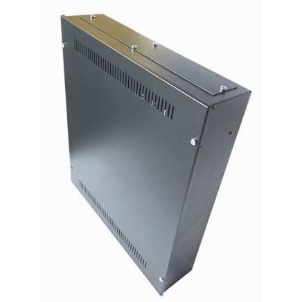 Universal Adjustable Enclosure - 3x 22 Way Module Dins / 2u Wall Box - 600 Style - Black