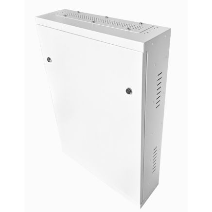 2U 19" Low Profile Vertical Mount - Wall Mount Network / Server  Cabinet 800mm Deep-White