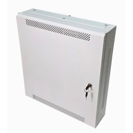 2U 19" Adjustable Low Profile Vertical Mount - Wall Mount Network / Server Cabinet 500mm Deep - Grey