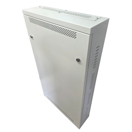 2u 19 inch or DIN Adjustable Vertical Mount / 3x 22 Way Module Dins Universal Wall Mount Enclosure-Wall Box-Cabinet - 1000 Style - Grey