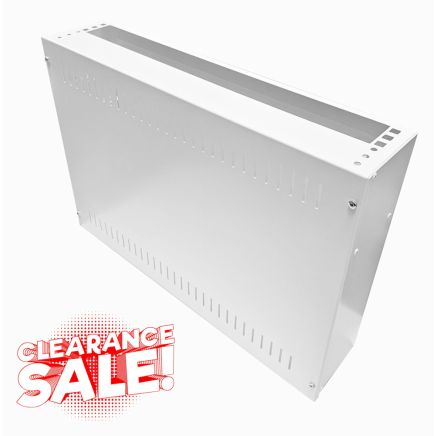 2U 19 inch Vertical Wall Mount Network Enclosure-Cabinet, White