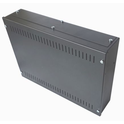 2U 19 inch Vertical Wall Mount Network Enclosure-Cabinet, Black