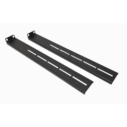 1U 19 inch 400/600 Sliding shelf extenders-150mm - Black