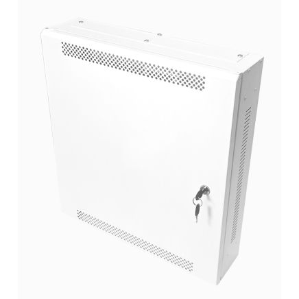 2U 19" Low Profile Vertical Mount - Wall Mount Network / Server Cabinet 600mm Deep - White