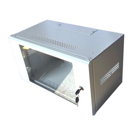 6U 19 inch Data Cabinet Rack / Patching Network Cabinet 300mm Deep Grey