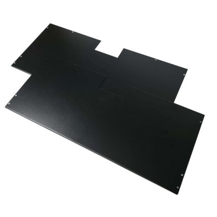 Hinged Wall Box Top And Bottom Covers (Sets)-Black