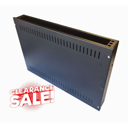 1U 19 inch Vertical Wall Mount Network Enclosure-Cabinet, Black