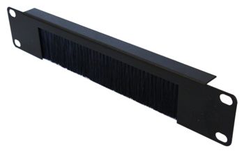 1U 10 inch Open Brush Strip Panel Mini