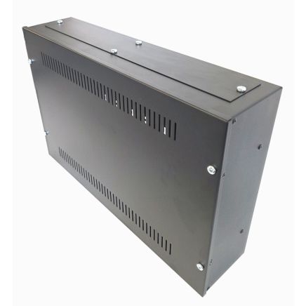 Universal Adjustable Enclosure - 2x 22 Way Module Dins / 2u Wall Box-350 Style - Black