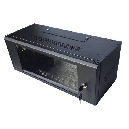 4U 19 inch Data Cabinet Rack / Patching Network Cabinet 225mm Deep Black