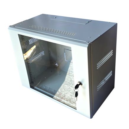 9U 19 inch Data Cabinet Rack / Patching Network Cabinet 300mm Deep Grey
